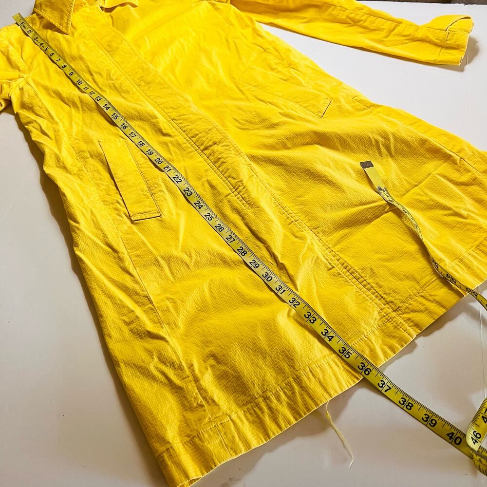 Theory Longline Button Up Jacket Size M Medium Ye… - image 6